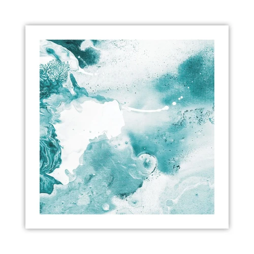 Poster - Lakes of Blue - 50x50 cm