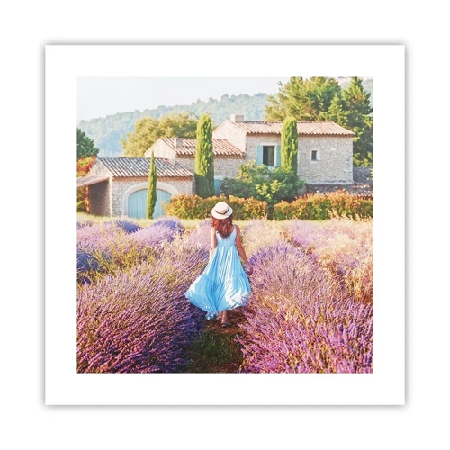 Poster - Lavender Girl - 40x40 cm