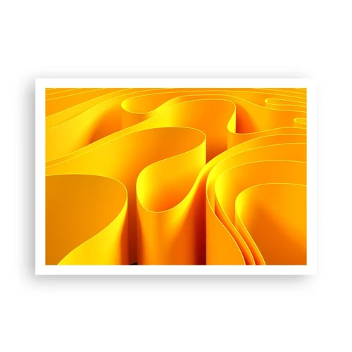 Poster - Like Waves of the Sun - 100x70 cm