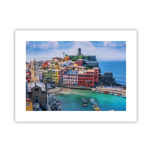 Poster - Magical Mediterranean Town - 40x30 cm