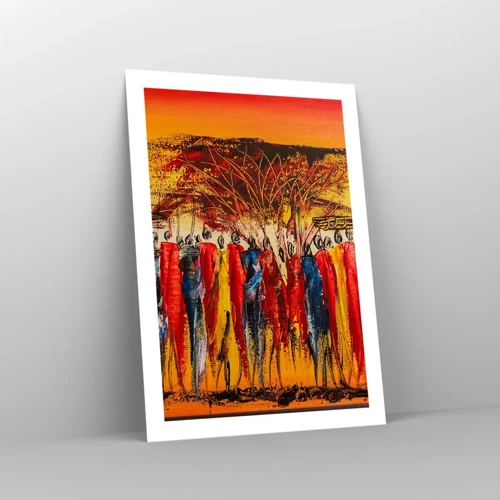 Poster - Marching in the Rhythm of Tam-tam - 50x70 cm