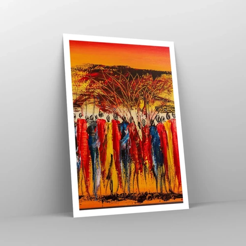 Poster - Marching in the Rhythm of Tam-tam - 70x100 cm