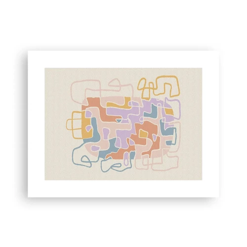 Poster - Maze - Joyful Adventure - 40x30 cm