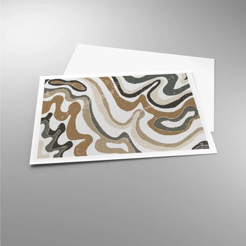 Poster - Meanders of Earth Colours - 100x70 cm