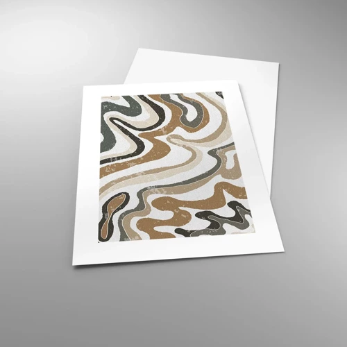 Poster - Meanders of Earth Colours - 30x40 cm