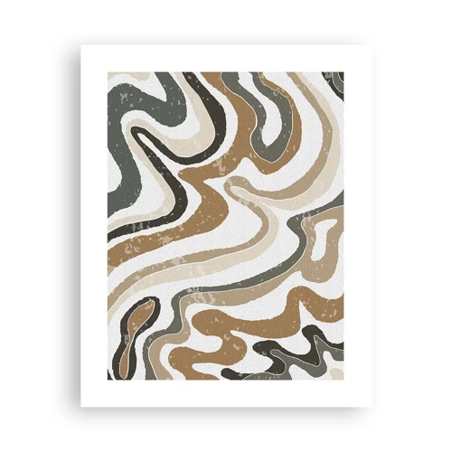 Poster - Meanders of Earth Colours - 40x50 cm