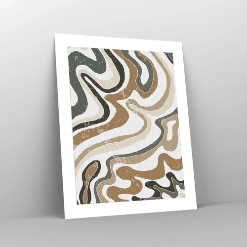 Poster - Meanders of Earth Colours - 40x50 cm