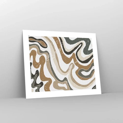 Poster - Meanders of Earth Colours - 50x40 cm