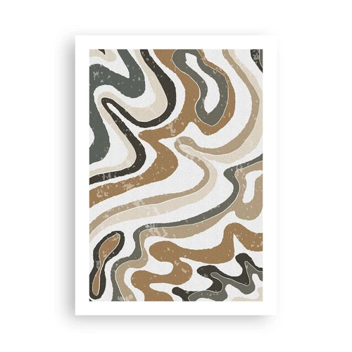 Poster - Meanders of Earth Colours - 50x70 cm