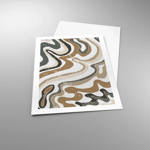 Poster - Meanders of Earth Colours - 50x70 cm