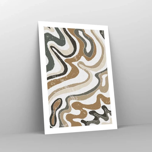 Poster - Meanders of Earth Colours - 50x70 cm