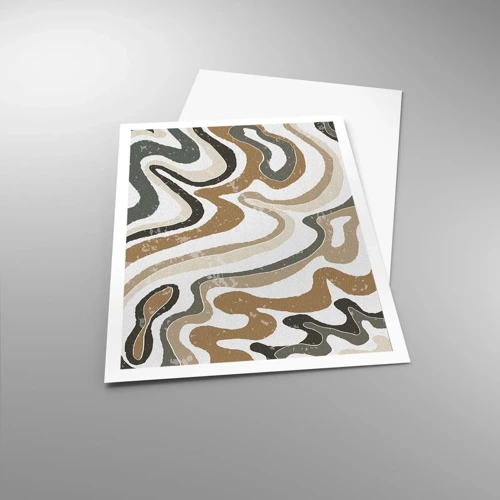 Poster - Meanders of Earth Colours - 70x100 cm