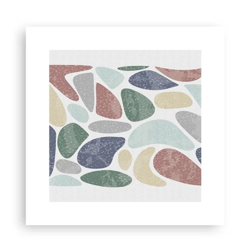 Poster - Mosaic of Powdered Colours - 30x30 cm