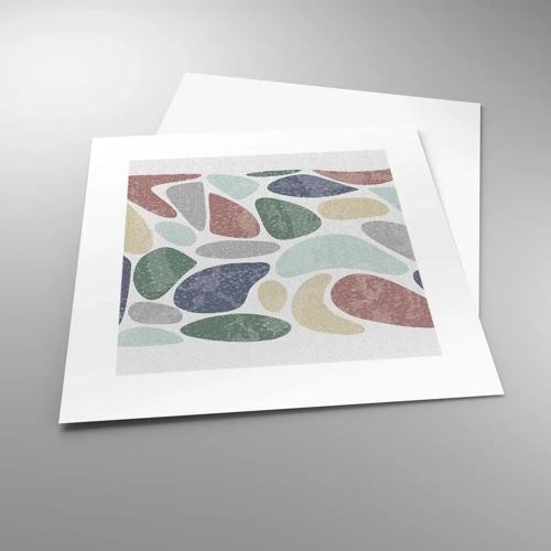 Poster - Mosaic of Powdered Colours - 30x30 cm