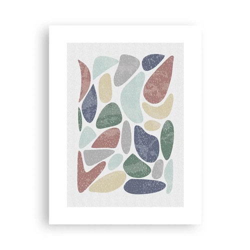 Poster - Mosaic of Powdered Colours - 30x40 cm