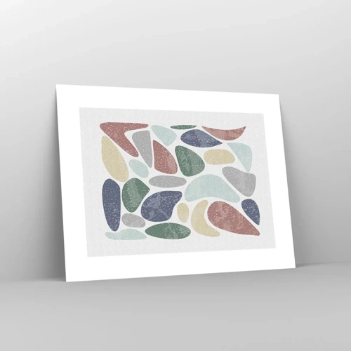 Poster - Mosaic of Powdered Colours - 40x30 cm