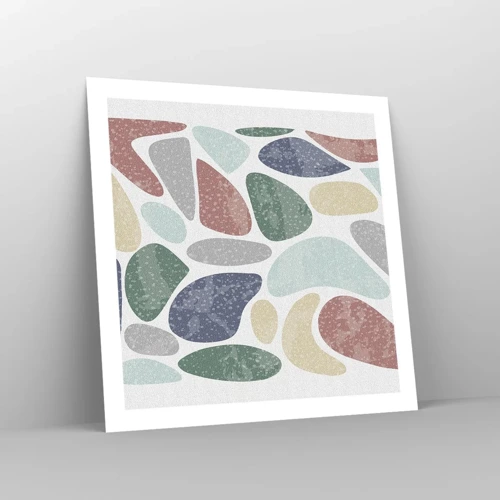 Poster - Mosaic of Powdered Colours - 60x60 cm