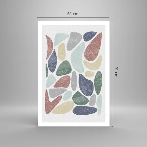 Poster - Mosaic of Powdered Colours - 61x91 cm