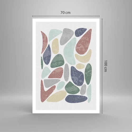 Poster - Mosaic of Powdered Colours - 70x100 cm