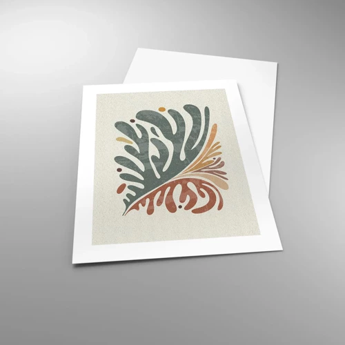 Poster - Multicolour Leaf - 40x50 cm