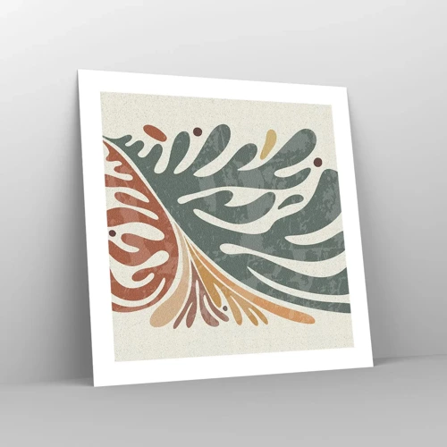 Poster - Multicolour Leaf - 50x50 cm