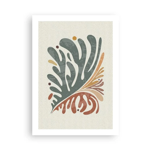 Poster - Multicolour Leaf - 50x70 cm