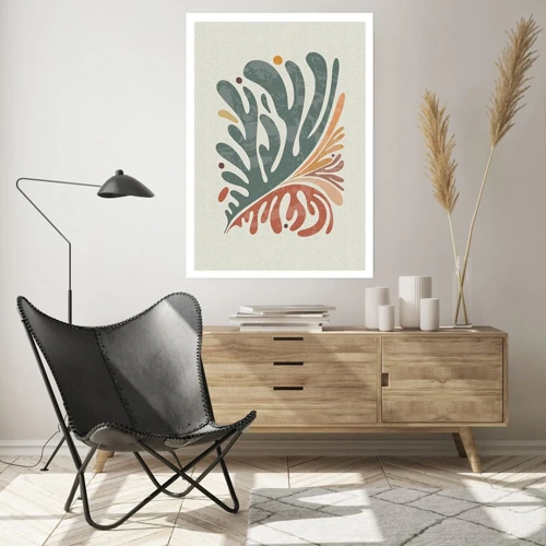 Poster - Multicolour Leaf - 50x70 cm