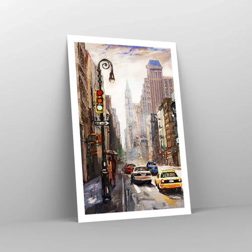 Poster - New York - Colourful in Rain - 61x91 cm