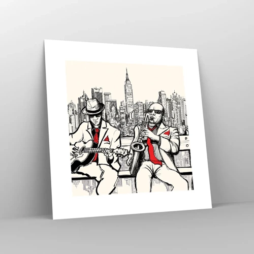 Poster - New York Improvisation - 30x30 cm