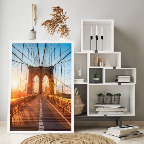 Poster - On a Golden Bridge - 50x70 cm