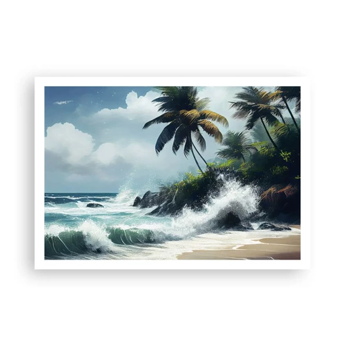 Poster - On a Tropical Shore - 100x70 cm