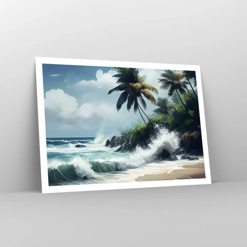 Poster - On a Tropical Shore - 100x70 cm