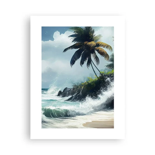 Poster - On a Tropical Shore - 30x40 cm