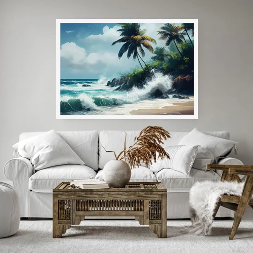 Poster - On a Tropical Shore - 40x30 cm