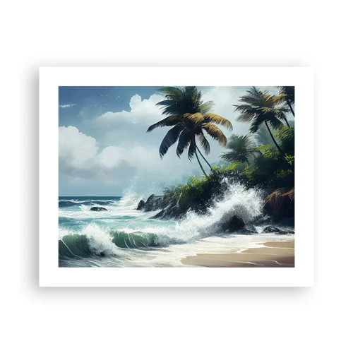 Poster - On a Tropical Shore - 50x40 cm