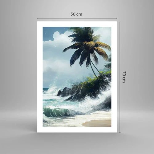 Poster - On a Tropical Shore - 50x70 cm