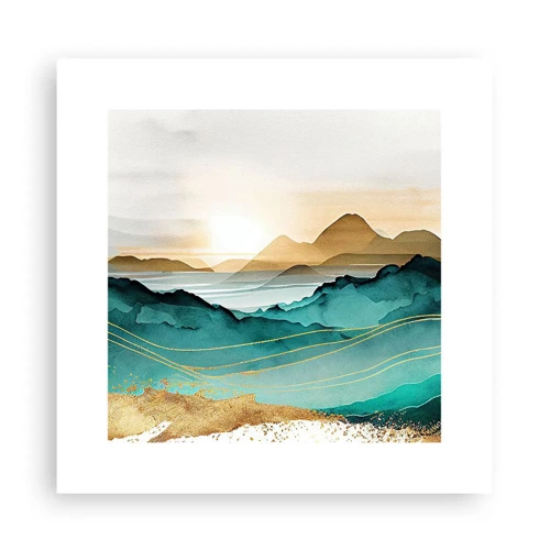 Poster - On the Verge of Abstract - Landscape - 30x30 cm