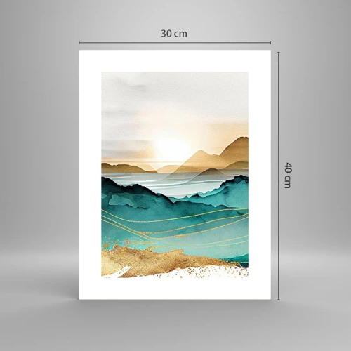 Poster - On the Verge of Abstract - Landscape - 30x40 cm