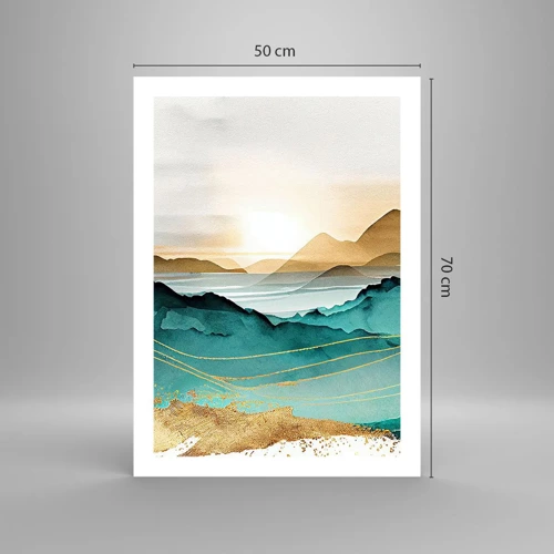 Poster - On the Verge of Abstract - Landscape - 50x70 cm