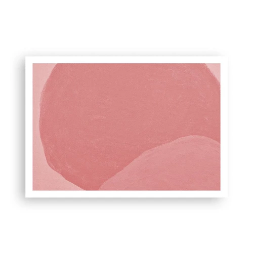 Poster - Organic Composition In Pink - 100x70 cm