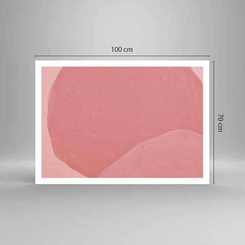 Poster - Organic Composition In Pink - 100x70 cm