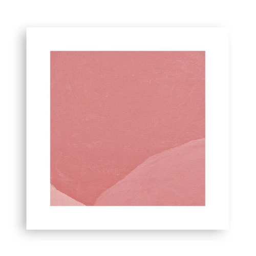 Poster - Organic Composition In Pink - 30x30 cm
