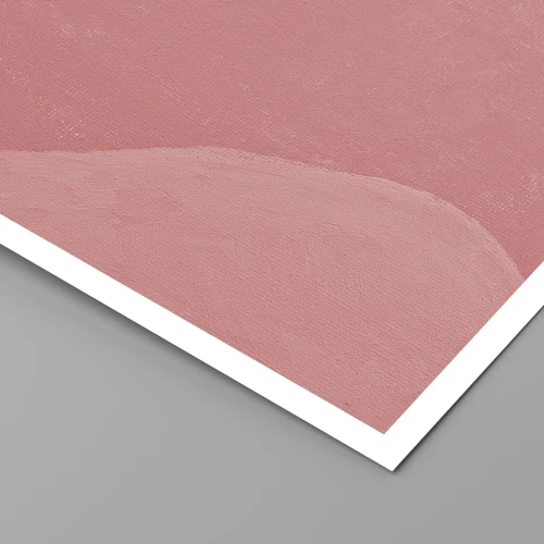 Poster - Organic Composition In Pink - 30x30 cm