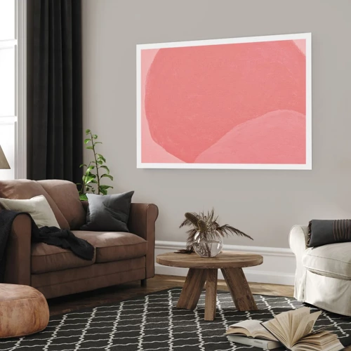 Poster - Organic Composition In Pink - 40x30 cm