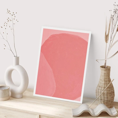 Poster - Organic Composition In Pink - 40x50 cm