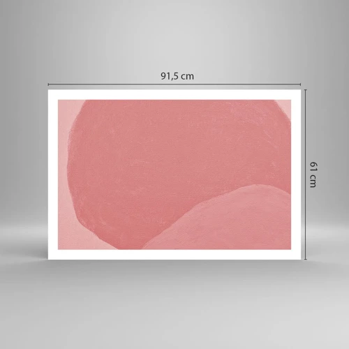 Poster - Organic Composition In Pink - 91x61 cm