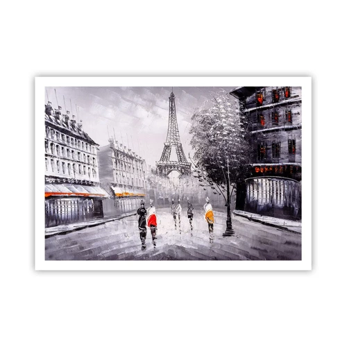Poster - Parisian Walk - 100x70 cm