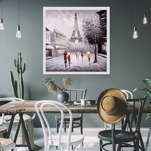 Poster - Parisian Walk - 30x30 cm