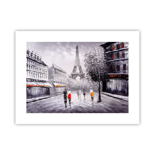 Poster - Parisian Walk - 40x30 cm