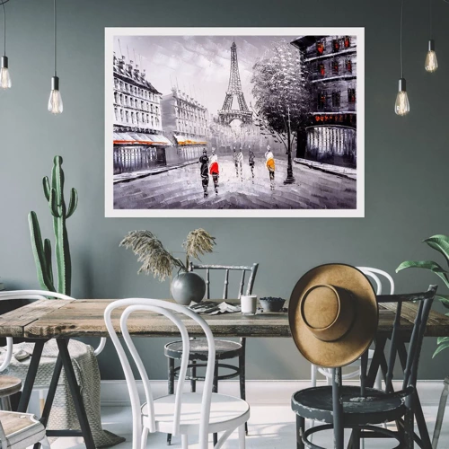 Poster - Parisian Walk - 40x30 cm